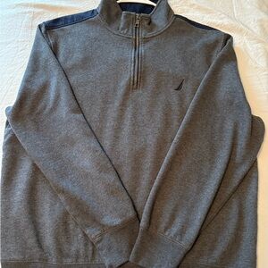 Nautica Men's Charcoal Zip-Up Sweater